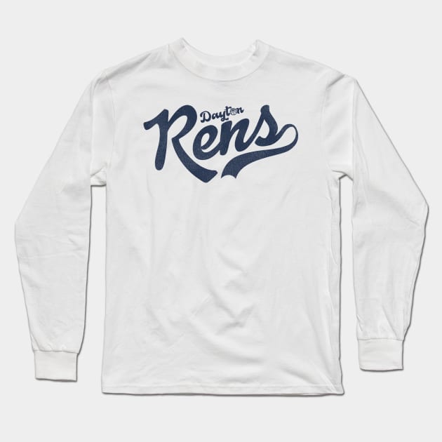 Defunct Dayton Rens Basketball Team Long Sleeve T-Shirt by Defunctland